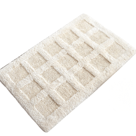 พรม MJHOMEDESIGNS DOORMAT CARPET 04 ขนาด 40*60 CM ขาว_0